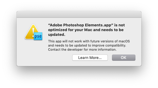 mac osx 10.14 mojave does not work with adobe photoshop cs4